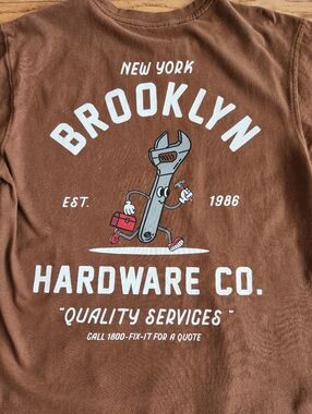 Mens BROOKLYN HARDWARE CO. Shirt Size Small